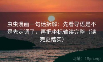 虫虫漫画一句话拆解：先看导语是不是先定调了，再把坐标轴读完整（读完更踏实）